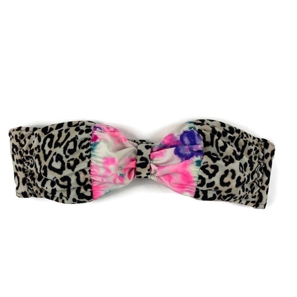 Victorias Secret Pink Bikini Top Leopard Sm Pet - Picture 1 of 6